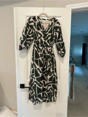 Abstract Print Maxi Dress